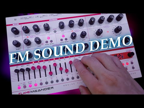 FLAME MÄANDER 2.0 - FM Synth Sound Demo (no talking) #TTNM