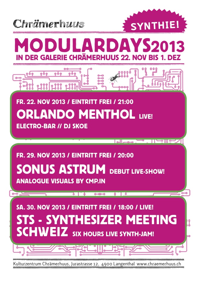Forum • 22.11-1.12 Modulardays in Langenthal/Schweiz