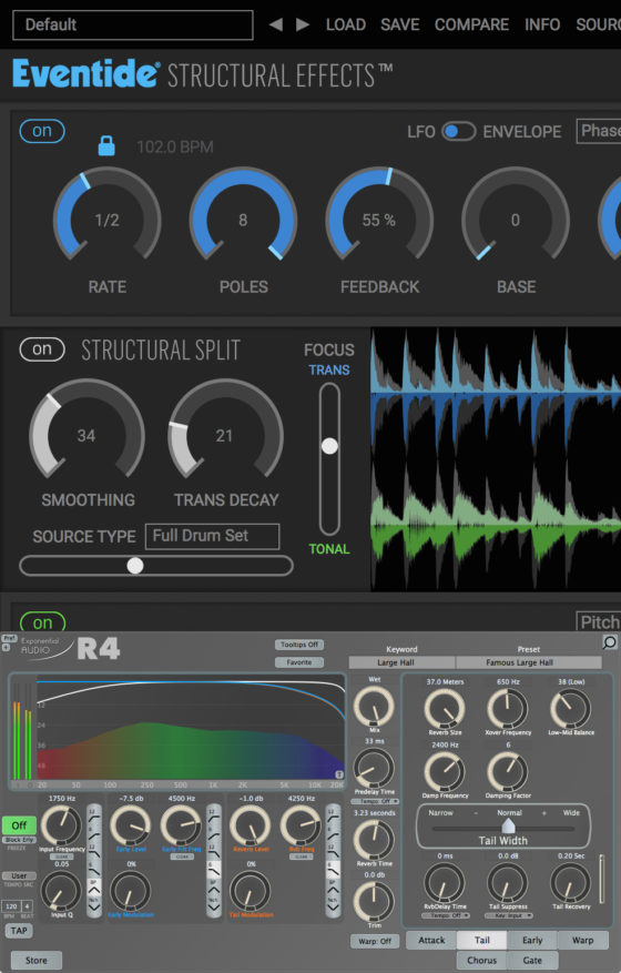 FX Plugins - Eventide (Structural FX Transient) & Structural Audio (R4 ...