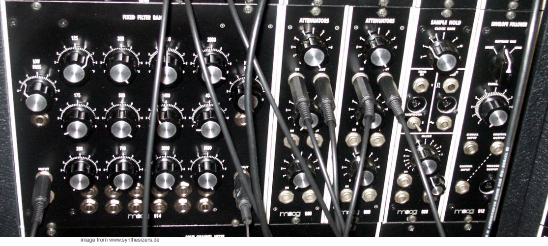 moog modular synthesizer system fixed filter bank