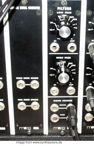 moog modular synthesizer system noise & filters