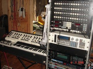 Cyborg-Oberheim 4-Voice & EEH CM4, Mirko Lüthge Studio Guhlsdorf 2007.jpg