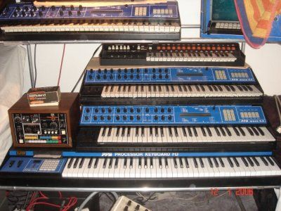 PPG-Serie-Prozessorkeyboard,Wave2.3 (2x),Arp DGX,Roland Drum CR78+Programmer,Waveterm B.jpg